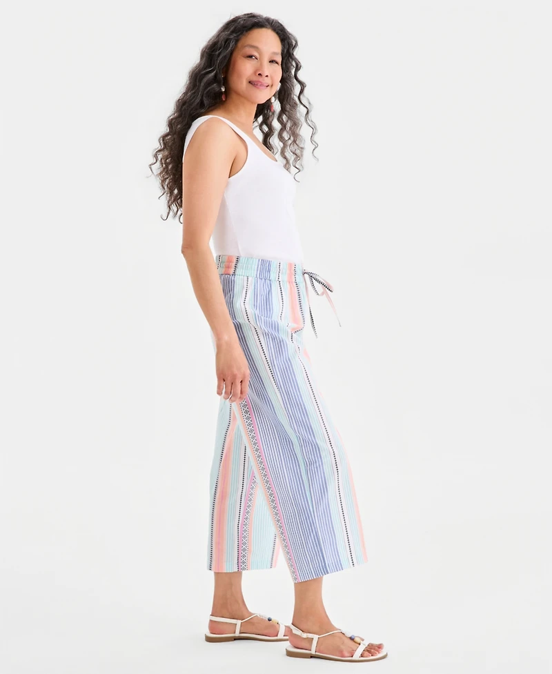 Style & Co Women's Cotton Drawstring Pull-On Pants, Macy's Exclusive