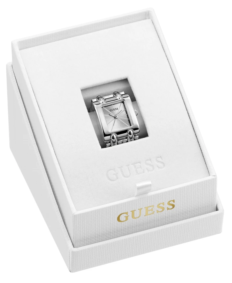 Guess Women's Silver-Tone Stainless Steel Analog Ring Watch