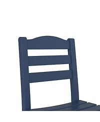 Set of 2 Outdoor Dining Chair without Armrests, For All Weather Conditions