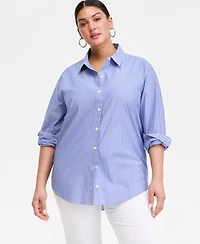 I.n.c. International Concepts Plus High Low Shirt, Macy's Exclusive