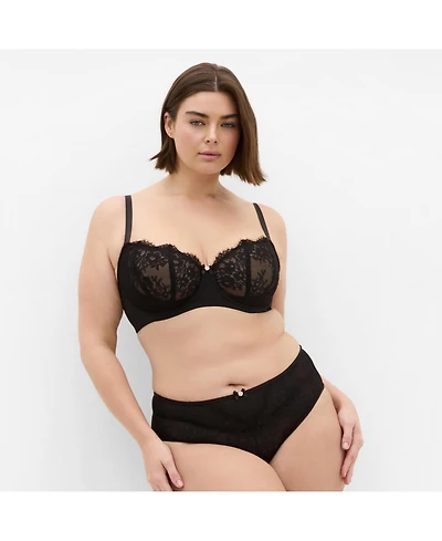 City Chic Women's Poppy Demi Underwire Bra