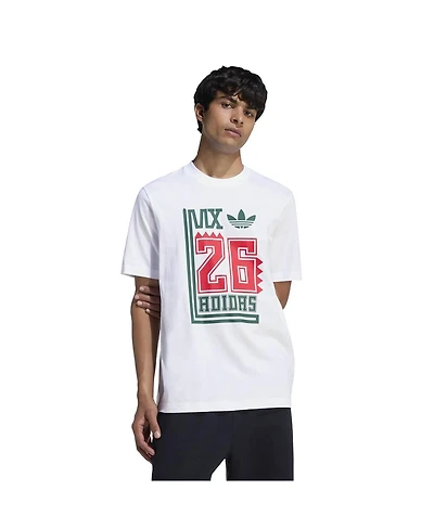 Adidas Men's White Mexico National Team Fifa X World Cup 2026 Alphaskin T-Shirt