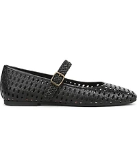 Vionic Womens Alameda Woven Mary Jane Flats