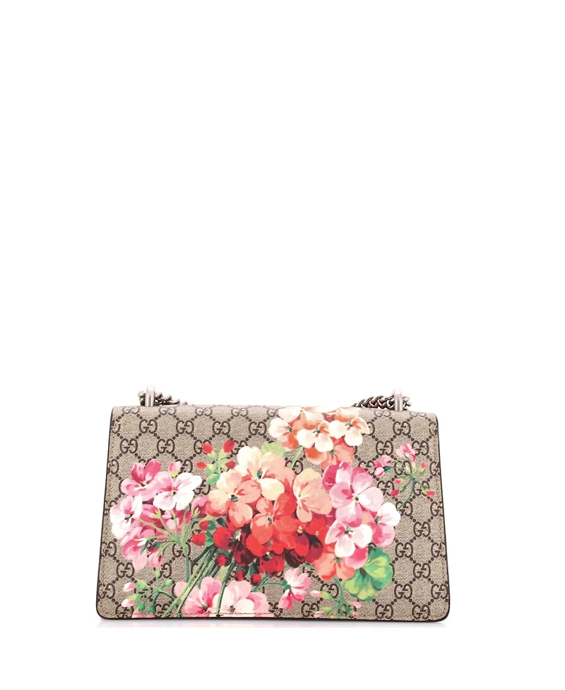 Pre-Owned Gucci Small Dionysus Bag Blooms Print Gg Coated Canvas
