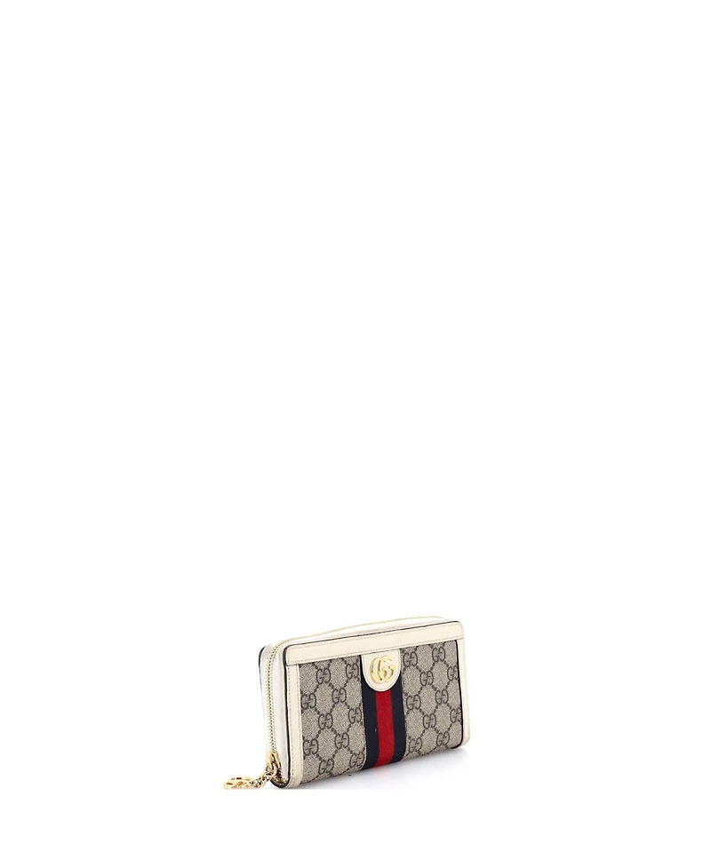 Pre-Owned Gucci Ophidia Zip Around Wallet Gg Coated Canvas