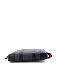 Pre-Owned Gucci Medium Convertible Zip Around Briefcase Gg Coated Canvas