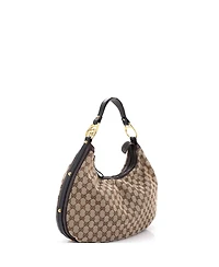 Pre-Owned Gucci Medium Twins Hobo Gg Canvas