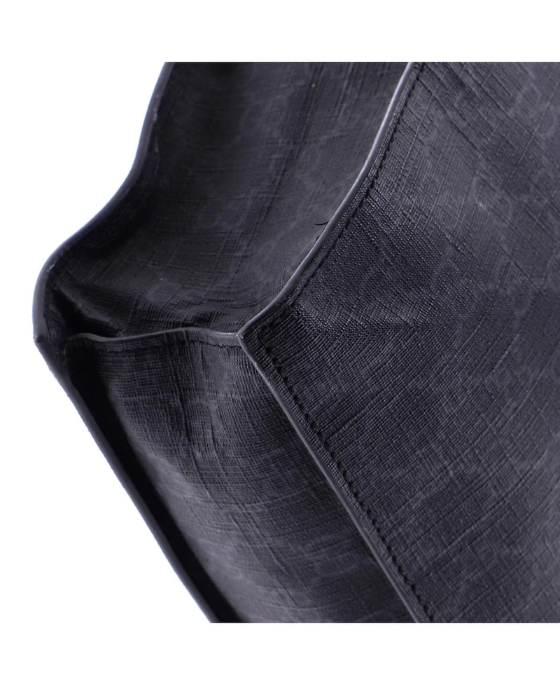 Pre-Owned Gucci Tall Convertible Soft Open Tote Gg Coated Canvas