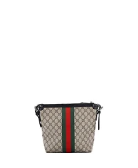 Pre-Owned Gucci Small Web Messenger Bag Gg Coated Canvas