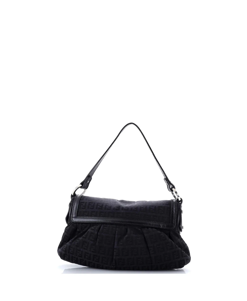 Pre-Owned Fendi Small Chef Flap Bag Zucca Canvas