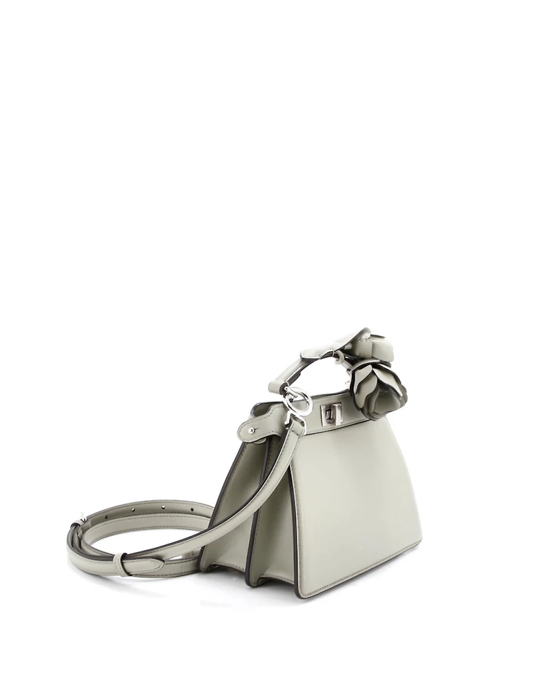 Pre-Owned Fendi Petite Peekaboo ISeeU Bag Leather with Embellished Handle