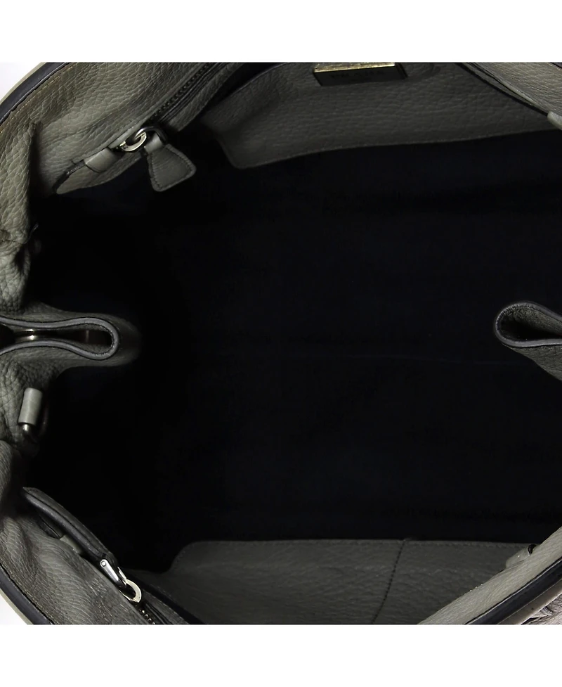 Pre-Owned Prada Large Cuir Frame Convertible Tote Vitello Daino