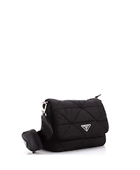 Pre-Owned Prada Padded Flap Shoulder Bag Quilted Tessuto