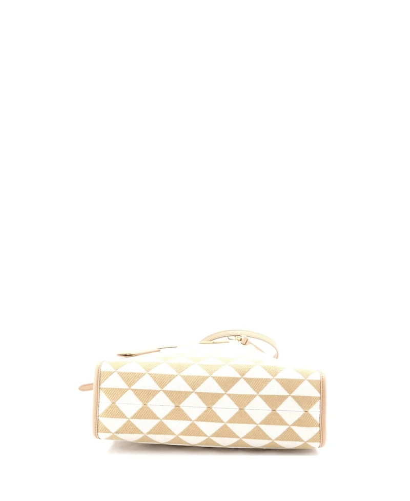 Pre-Owned Prada Small Symbole Shopper Tote Jacquard