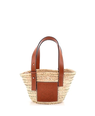 Pre-Owned Loewe Small Basket Tote Raffia