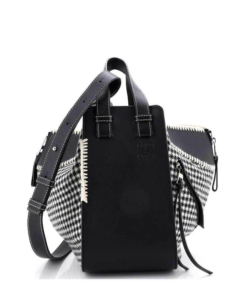 Pre-Owned Loewe Small Hammock Bag Leather and Tweed