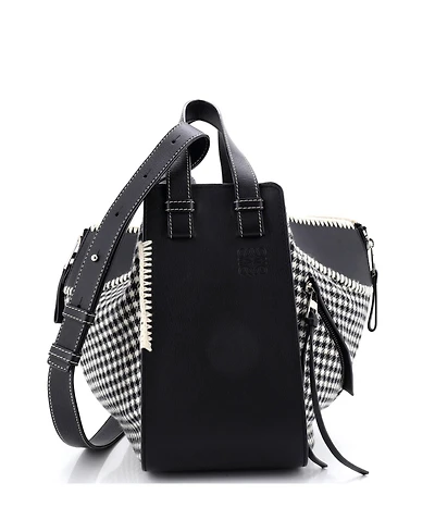 Pre-Owned Loewe Small Hammock Bag Leather and Tweed