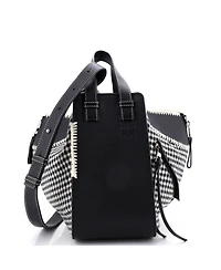 Pre-Owned Loewe Small Hammock Bag Leather and Tweed