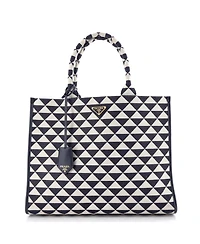 Pre-Owned Prada Large Symbole Shopper Tote Jacquard