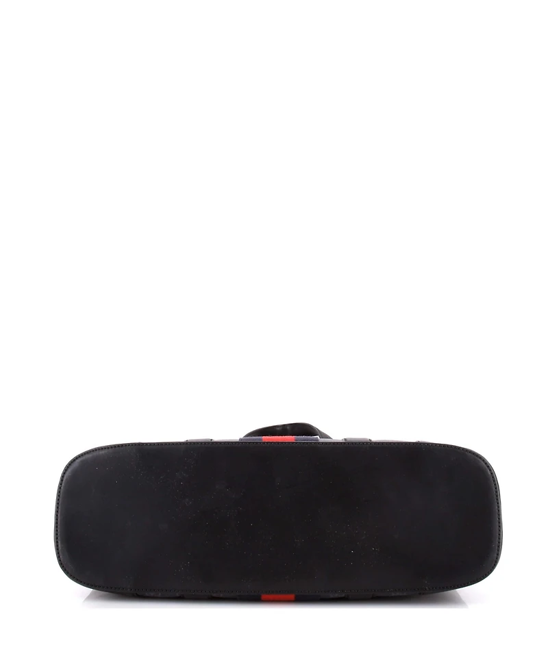 Pre-Owned Gucci Large Web Open Tote Gg Coated Canvas