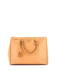 Pre-Owned Prada Large Double Zip Lux Tote Saffiano Leather