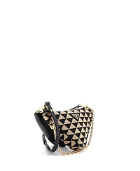 Pre-Owned Prada Mini Symbole Triangle Bag Leather and Jacquard