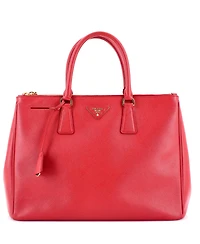 Pre-Owned Prada Medium Double Zip Lux Tote Saffiano Leather