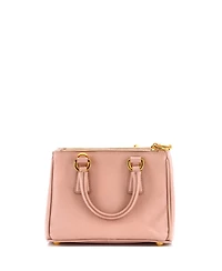 Pre-Owned Prada Mini Galleria Double Zip Tote Saffiano Leather