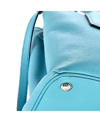 Pre-Owned Prada Small Turnlock Cuir Twin Tote Saffiano Leather