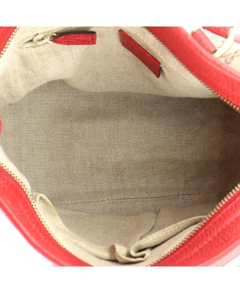 Pre-Owned Gucci Small Bree Convertible Tote Gg Canvas with Leather