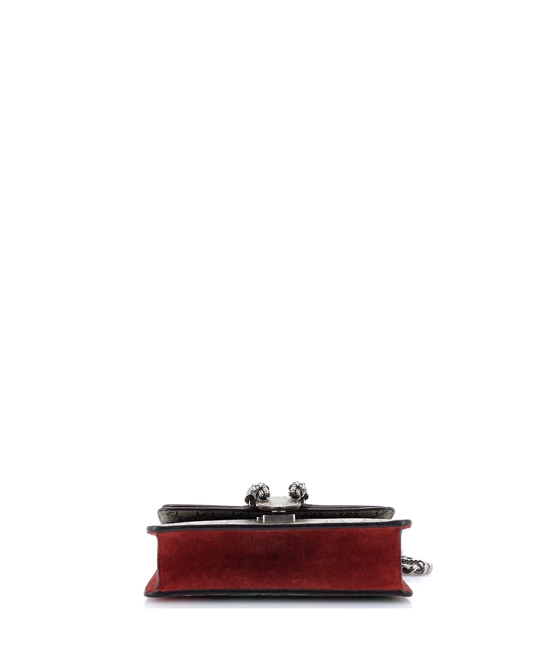 Pre-Owned Gucci Mini Dionysus Bag Blooms Print Gg Coated Canvas