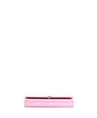 Pre-Owned Saint Laurent Long Classic Monogram Clutch Metallic Calfskin