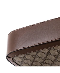 Pre-Owned Gucci East West Horsebit 1955 Shoulder Bag Gg Coated Canvas with Leather