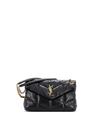 Pre-Owned Saint Laurent Small Loulou Puffer Shoulder Bag Quilted Leather