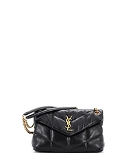 Pre-Owned Saint Laurent Small Loulou Puffer Shoulder Bag Quilted Leather