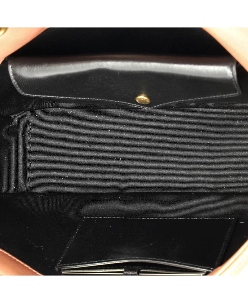 Pre-Owned Saint Laurent Small Loulou Nm Shoulder Bag Matelasse Chevron Leather