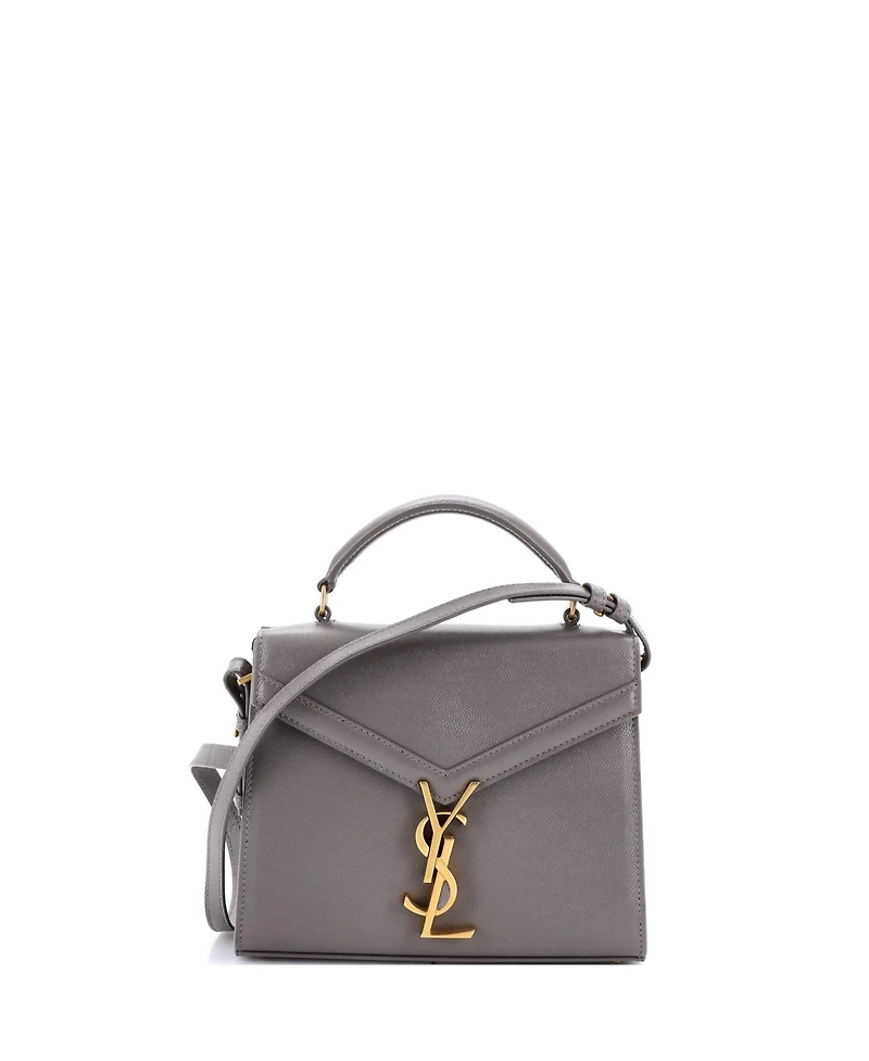 Pre-Owned Saint Laurent Mini Cassandra Top Handle Bag Leather