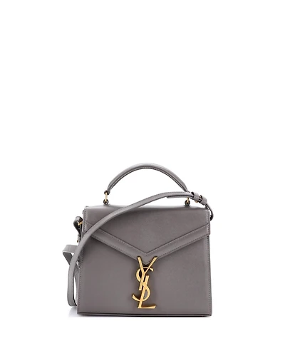 Pre-Owned Saint Laurent Mini Cassandra Top Handle Bag Leather