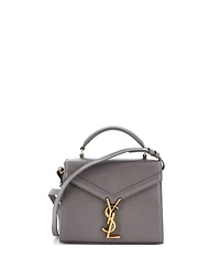 Pre-Owned Saint Laurent Mini Cassandra Top Handle Bag Leather