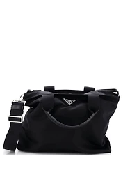 Pre-Owned Prada Small Vela Convertible Tote Tessuto