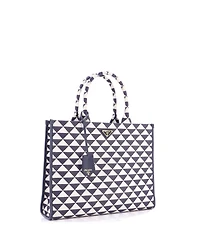 Pre-Owned Prada Large Symbole Shopper Tote Jacquard