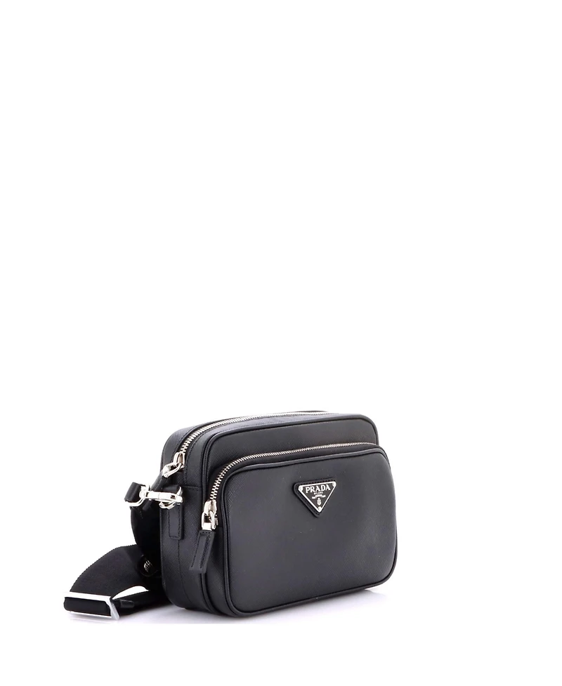 Pre-Owned Prada Small Front Pocket Camera Bag Saffiano Leather