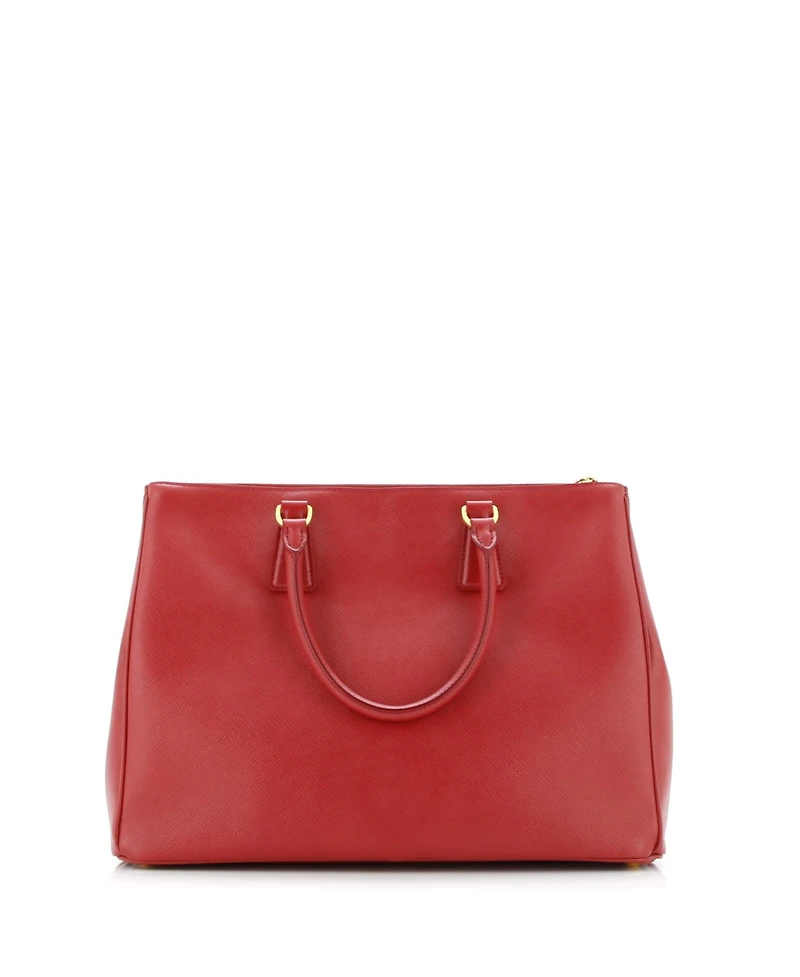 Pre-Owned Prada Large Double Zip Lux Tote Saffiano Leather