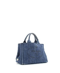 Pre-Owned Prada Mini Canapa Convertible Tote Denim