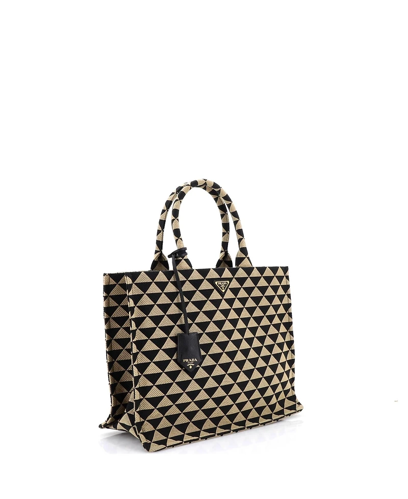 Pre-Owned Prada Large Symbole Shopper Tote Jacquard