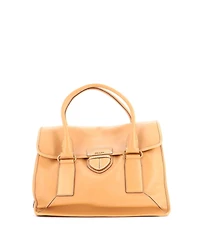 Pre-Owned Prada Large Pushlock Flap Tote Leather