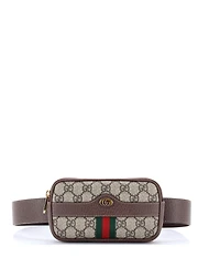 Pre-Owned Gucci Small Ophidia Belt Bag Gg Coated Canvas