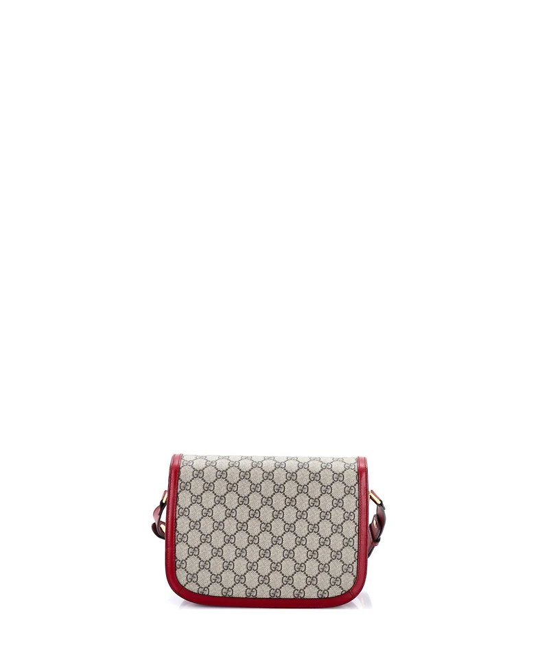 Pre-Owned Gucci Small Horsebit 1955 Shoulder Bag Gg Coated Canvas with Leather