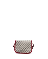 Pre-Owned Gucci Small Horsebit 1955 Shoulder Bag Gg Coated Canvas with Leather