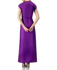 Ivonne Women's Sleeveless Satin Long Dress